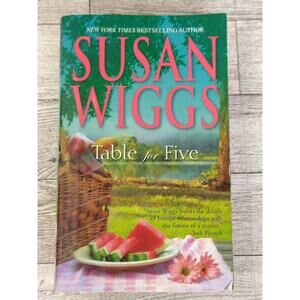 Table For Five by‎ Susan Wiggs Mira Novel  Paperback Book